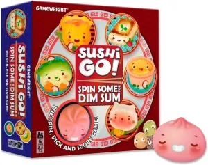 Gamewright - Sushi Go! Spin Some for Dim Sum Board Game, Ages 8 , 2-6 Players