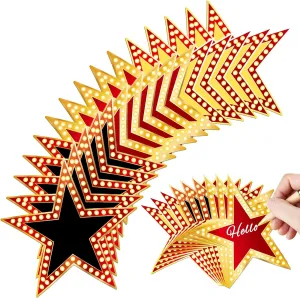 Geosar 150 Pcs Movie Star Cardboard Red Carpet Awards Night Cutouts Confetti Cutouts for Bulletin Board Movie Party Decoration Supply Wall (6 Inch)