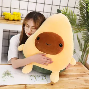 Gianthairball Avocado Plush Pillow, Cute Avocado Stuffed Toy Gifts Soft Food Pillow for Kids, 23.6 inch