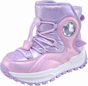 Girls Boys Snow Boots Outdoor Warm Comfortable Non Slip Mid Calf Padded Small Big Kids Winter Toddler Shoes Girls 7