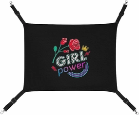 Girls Power Rose Hanging Cat Bed Soft Breathable Pet Hammock for Cage Pet Sleeper for Kitten Ferret Puppy Rabbit, style, 20240327
