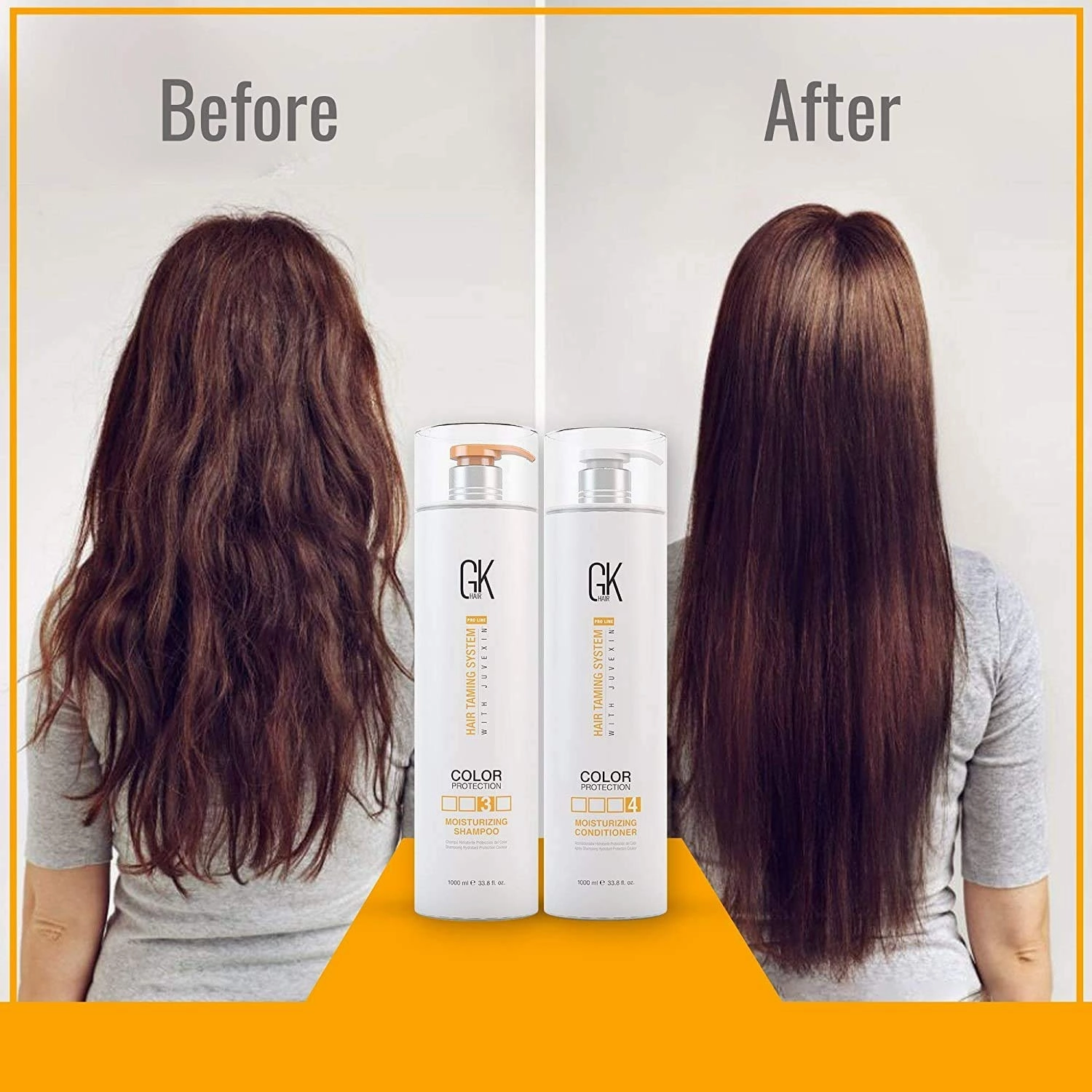 GK HAIR Moisturizing Shampoo and Conditioner Set –Shampoo For Men and Women Conditioner set for All Hair Types (10 Fl Oz)