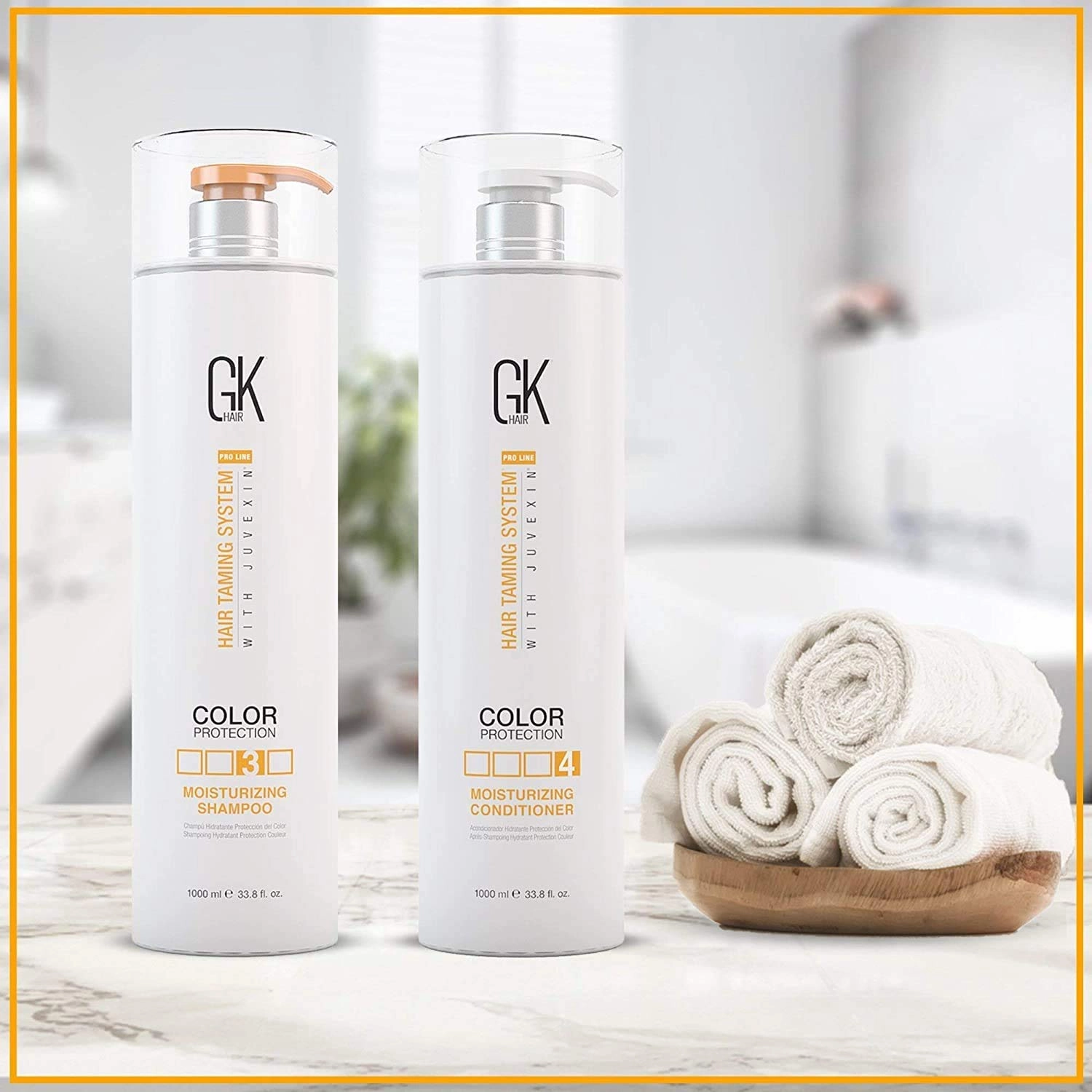 GK HAIR Moisturizing Shampoo and Conditioner Set –Shampoo For Men and Women Conditioner set for All Hair Types (10 Fl Oz)