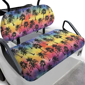 Golf Cart Seat Covers, Universal Fit & Nonskid Bottom Fits for Club Car 2 Person Seats Golf Carts