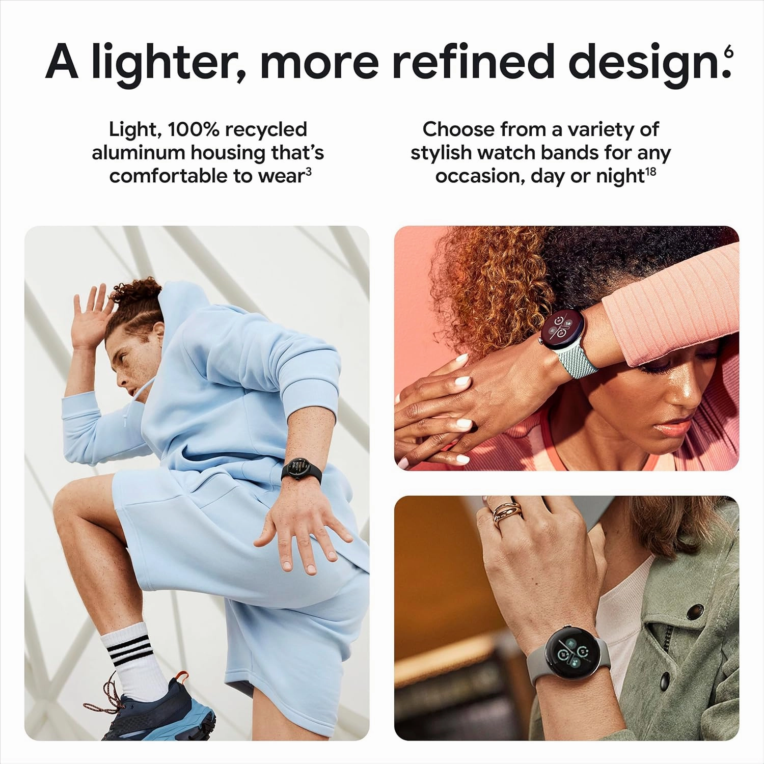 Google Pixel Watch 2 (Previous Model) with the Best of Fitbit - Heart Rate Tracking, Stress Management, Safety Features - Android Smartwatch - Champagne Gold Aluminum Case - Hazel Active Band - LTE