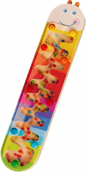 HABA Wooden Rainmaker Stick Toddler Sensory Toys & Musical Instruments for Kids Ages 2  with Calming Rain Sound & Colorful Beads, Preschool Toys for Hands-On Musical Play and Learning