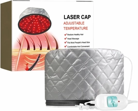 Hair Steamer for Deep Conditioning, Hot Head Deep Conditioning Cap, Portable Adjustable Temperature Electric Hair Hat, Deep Conditioning Hair Cap for Natural Hair, Home and Salon Use