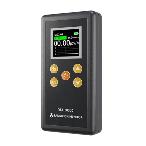 Handheld Geiger Counter Nuclear Radiation Detector, High Accuracy Beta Gamma X-ray Nuclear Radiation Dosimeter, Portable Radiation Monitor with LCD Display