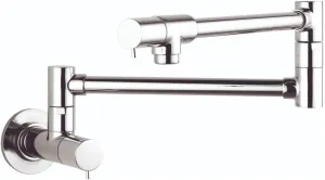 hansgrohe 04057000 Talis S 8-inch Tall 2-Handle Pot Filler with 360-Degree Swivel in Chrome