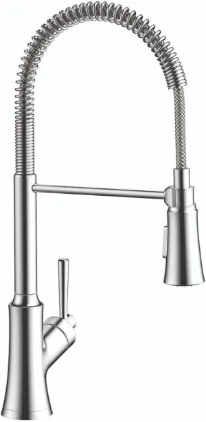 hansgrohe Joleena Chrome Commercial Kitchen Faucet, Kitchen Faucets with Pull Down Sprayer, Faucet for Kitchen Sink, Chrome 04792000 19.3-Inches Tall