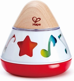 Hape E0332 Rotating Baby Music Box, Spin & Play The Music, Battery Not Needed, 40 x 40 Cm, Multicolor