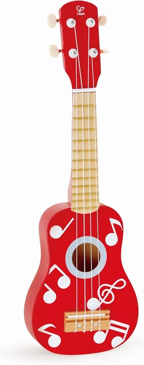 Hape Kid's Wooden Toy Ukulele in Multicolor