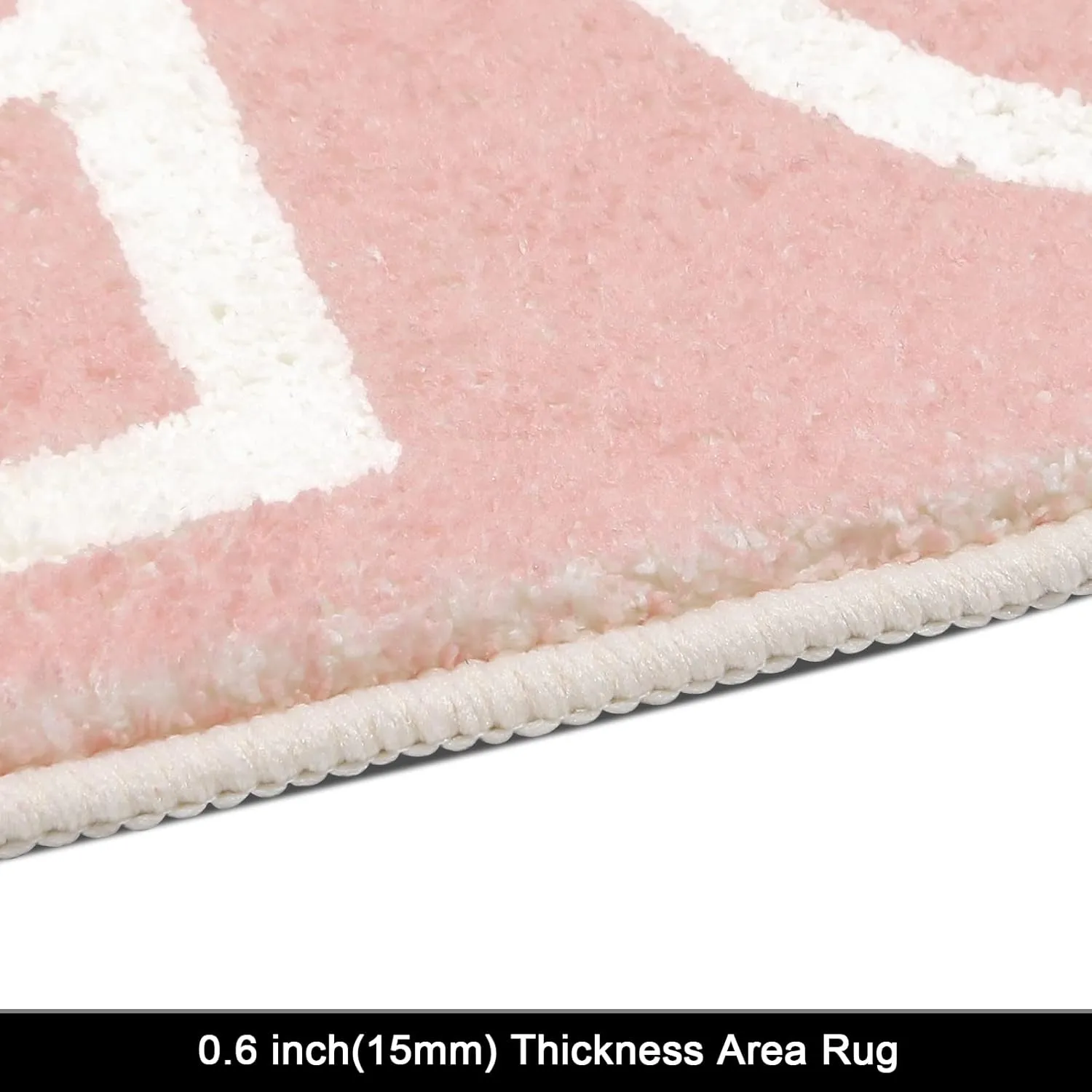 HEBE Kids Play Rug 4ft ABC Alphabet Numbers Shapes Educational Kid Area Rug Washable Baby Crawling Mat Non Slip Kid Play Mat Carpet for Girl Boy Bedroom Playroom