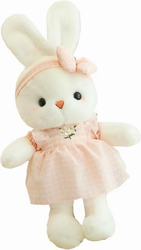 Hemoton Cute Plush Bunny Soft Stuffed Animal Bunny Rabbit Plush Toy for Baby Girls 16 inch