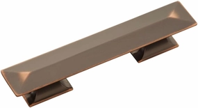 Hickory Hardware 10 Pack Solid Core Kitchen Cabinet Pulls, Luxury Cabinet Handles, Doors & Dresser Drawers, 3 Inch & 3-3/4 Inch (96mm) Hole Center, Oil-Rubbed Bronze Highlighted, Bungalow Collection