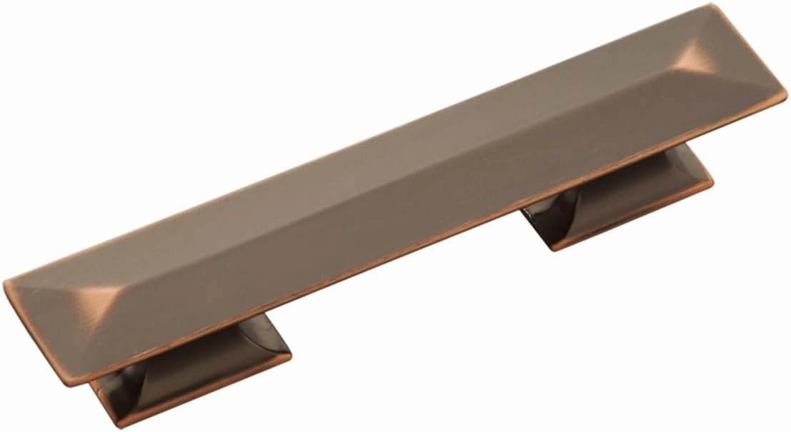 Hickory Hardware 10 Pack Solid Core Kitchen Cabinet Pulls, Luxury Cabinet Handles, Doors & Dresser Drawers, 3 Inch & 3-3/4 Inch (96mm) Hole Center, Oil-Rubbed Bronze Highlighted, Bungalow Collection