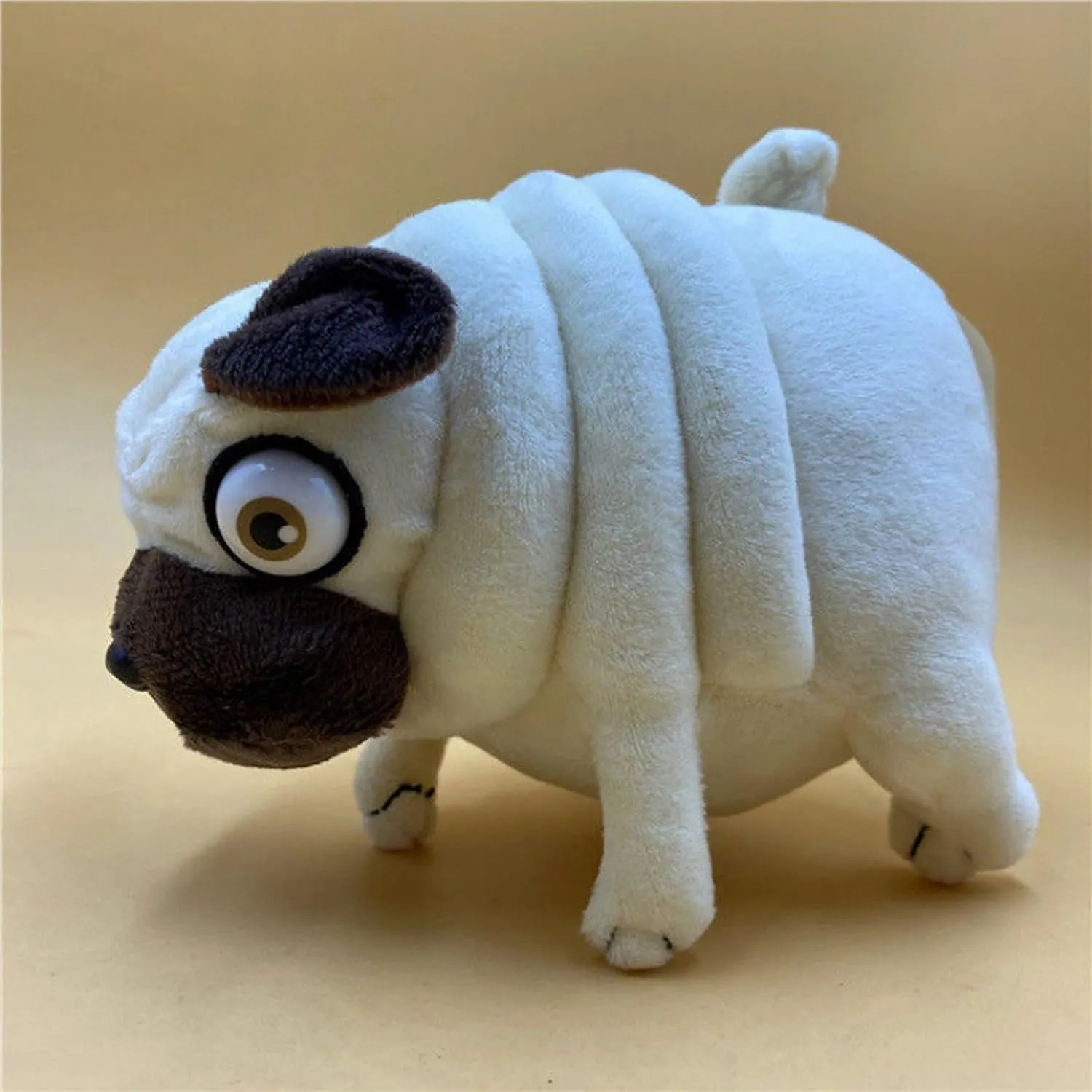 Hilarious Pug Stuffed Animal - 6" Funny Ugly Cute Pug Dog Plush Toy, Weirdo Stuffed Animal Pug Plushies for Kids Boys Adults Valentines Birthdays Gift…