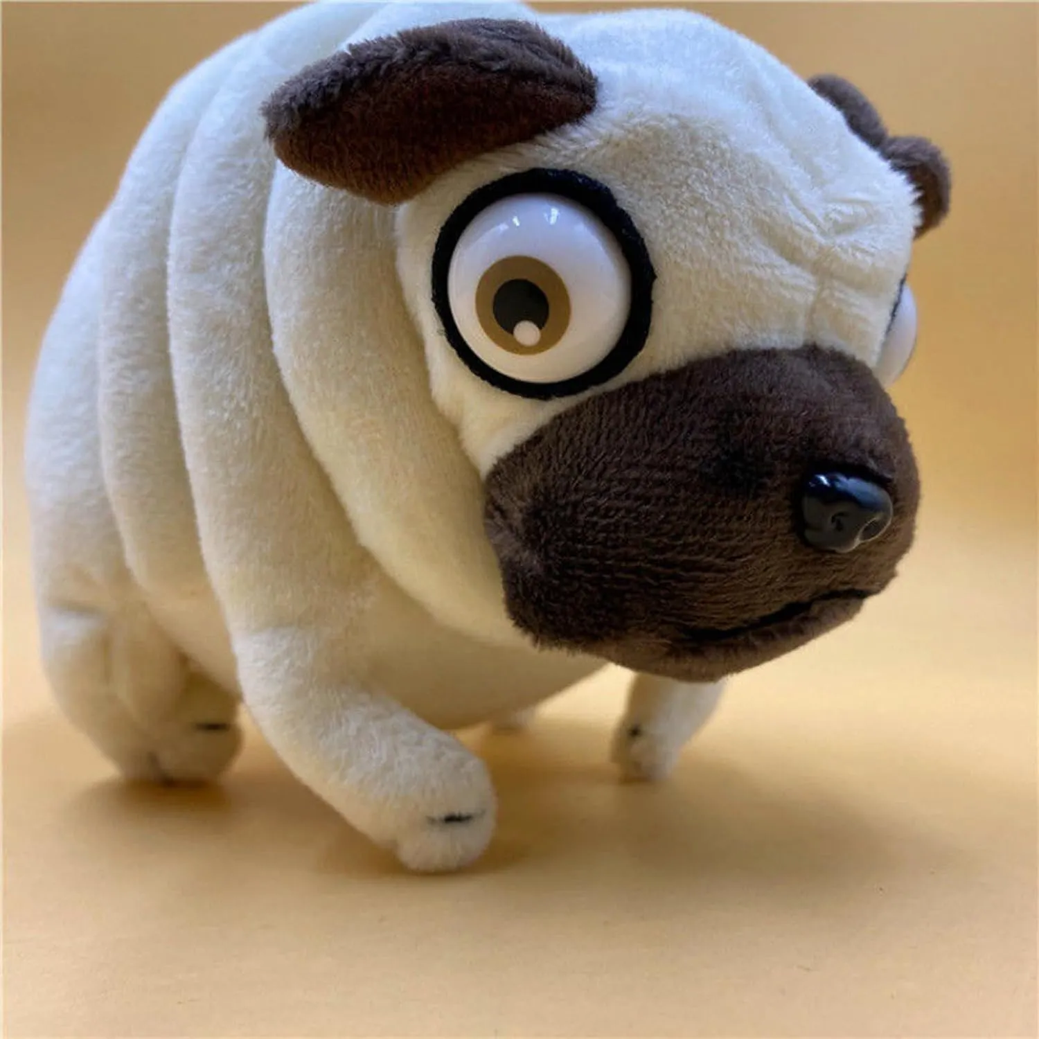 Hilarious Pug Stuffed Animal - 6" Funny Ugly Cute Pug Dog Plush Toy, Weirdo Stuffed Animal Pug Plushies for Kids Boys Adults Valentines Birthdays Gift…