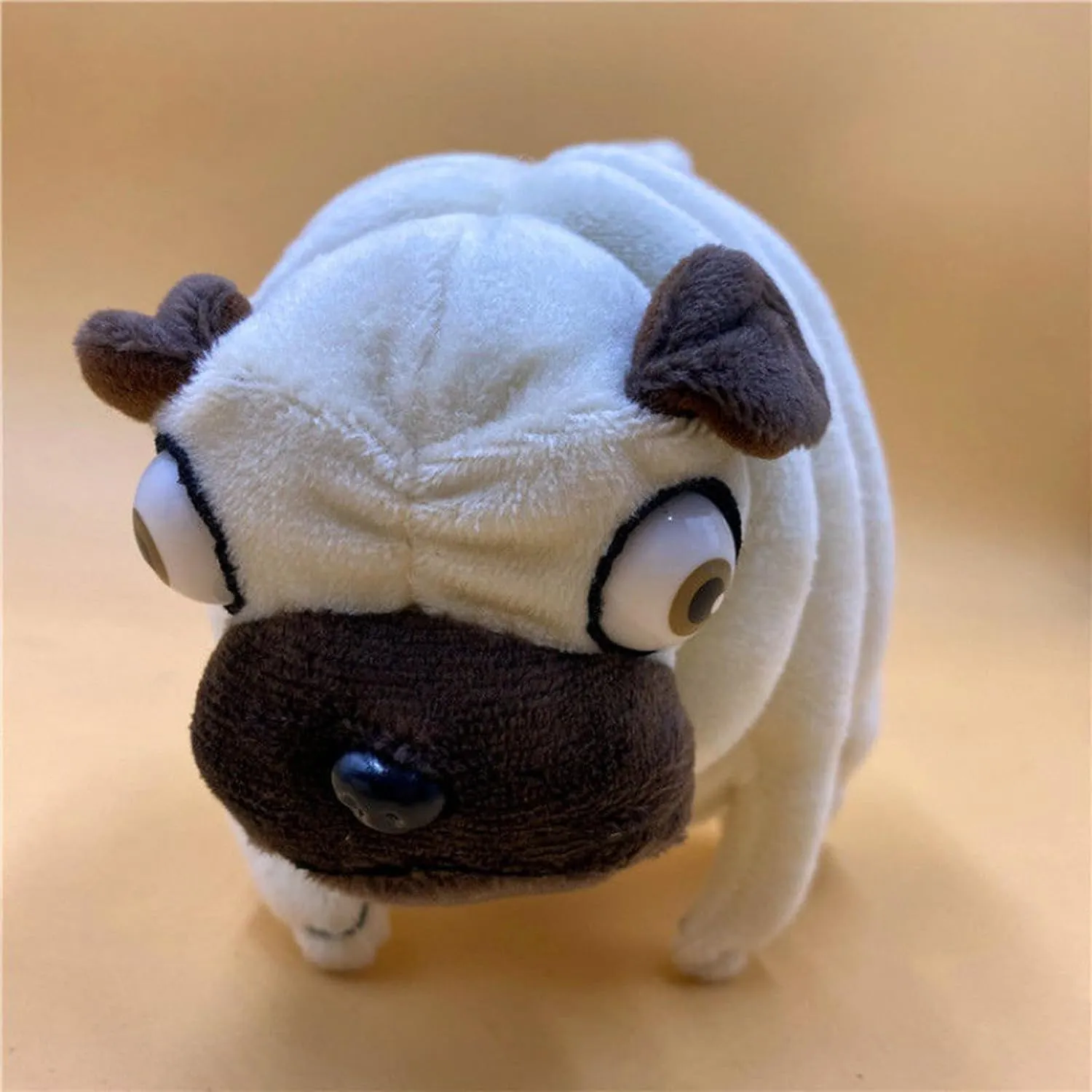 Hilarious Pug Stuffed Animal - 6" Funny Ugly Cute Pug Dog Plush Toy, Weirdo Stuffed Animal Pug Plushies for Kids Boys Adults Valentines Birthdays Gift…
