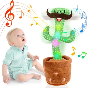 Homily Dancing Talking Cactus Toys for Baby Toys, Singing Mimicking Recording Repeating What You Say of Boys Girls -Volume Control