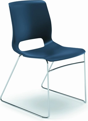 HON HMS1.N.RE.Y Motivate High-Density Regatta Shell Stacking Chair for 4 per Carton, Regatta