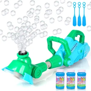 Hoopi Weed Wacker Bubble Machine for Kids - Electronic Weed Eater Toy with Bubble Solution Included, Grass Trimmer Toy with Lights & Sounds, Outdoor Bubble Toy Gifts for Toddlers 3 4 5