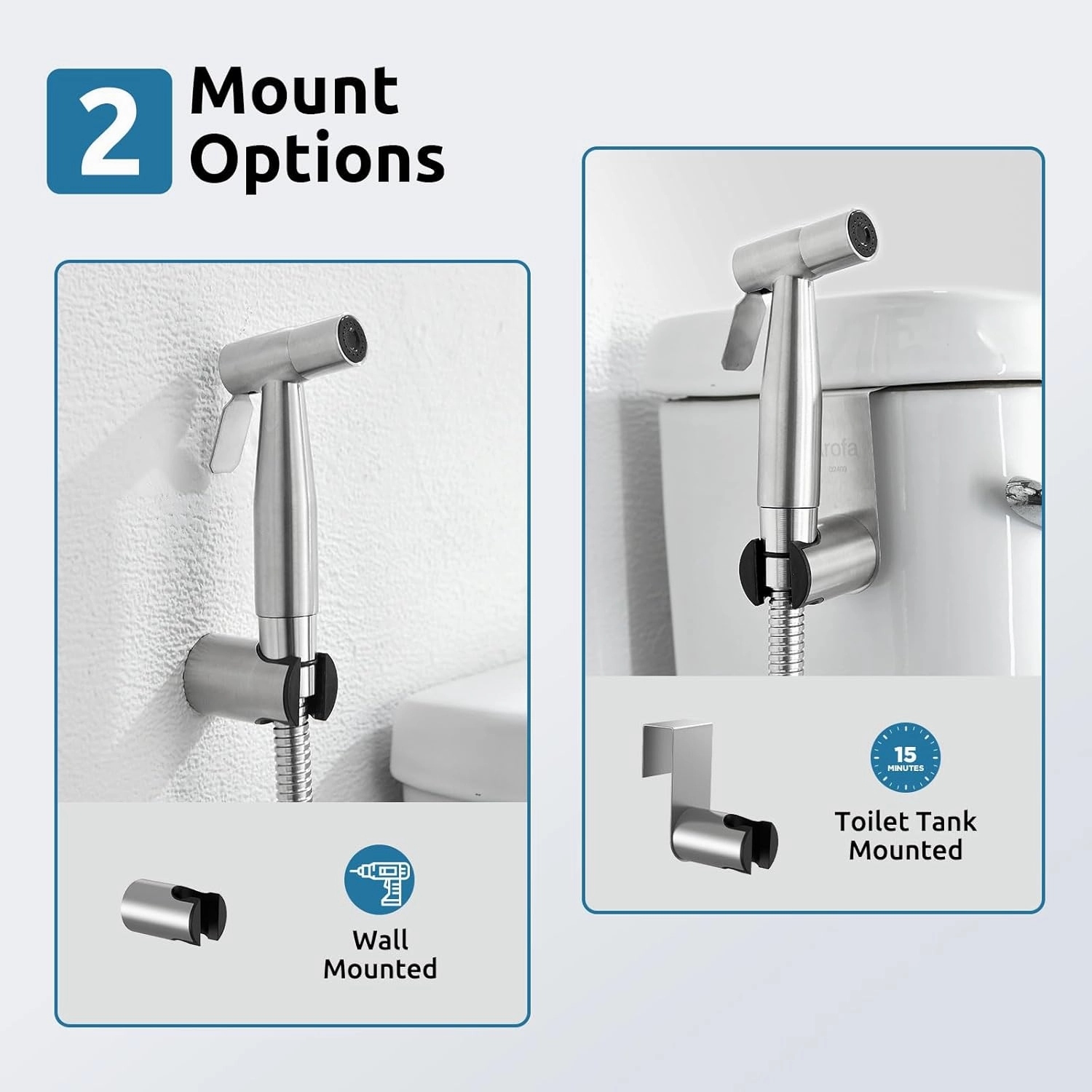 Hot and Cold Bidet Sprayer for Toilet, BRITULIF Bidet Attachment for Warm Water, Bidet with Warm Water Muslim Shower, Ideal for Feminine Hygiene, Pet Cleaning, Cloth Diapers, and Elderly Care