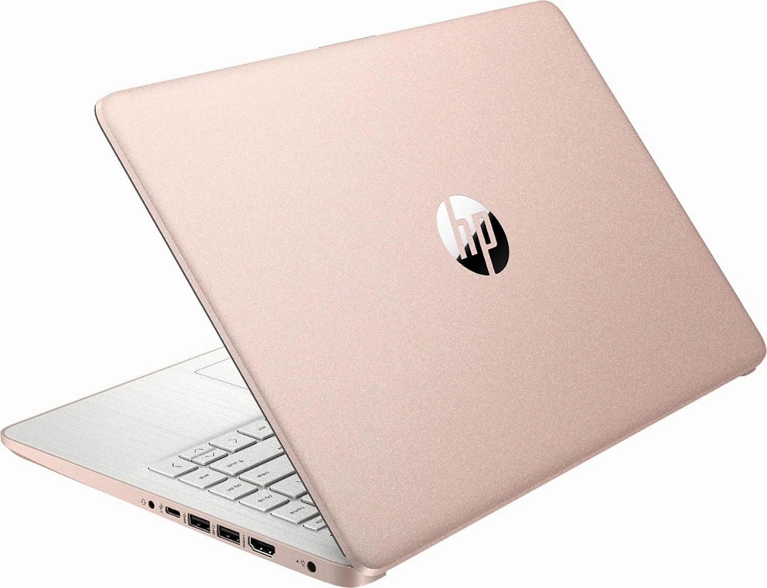 hp 2022 14in Ultra Light Laptop, Intel N4020 Processor(Up to 2.8GHz), 4GB RAM, 128GB Storage(64GB eMMC 64GB Micro SD), 1 Year Office 365, Webcam, HDMI, WiFi, USB-A&C, Google Classroom or Zoom