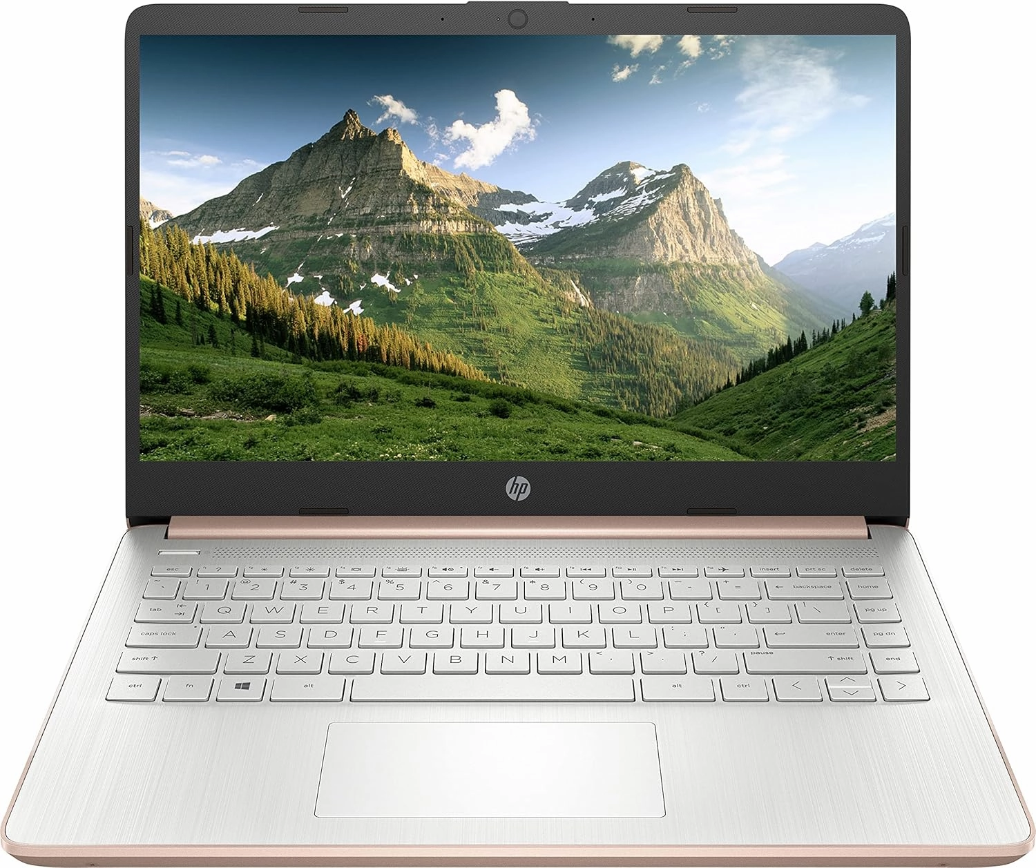 hp 2022 14in Ultra Light Laptop, Intel N4020 Processor(Up to 2.8GHz), 4GB RAM, 128GB Storage(64GB eMMC 64GB Micro SD), 1 Year Office 365, Webcam, HDMI, WiFi, USB-A&C, Google Classroom or Zoom