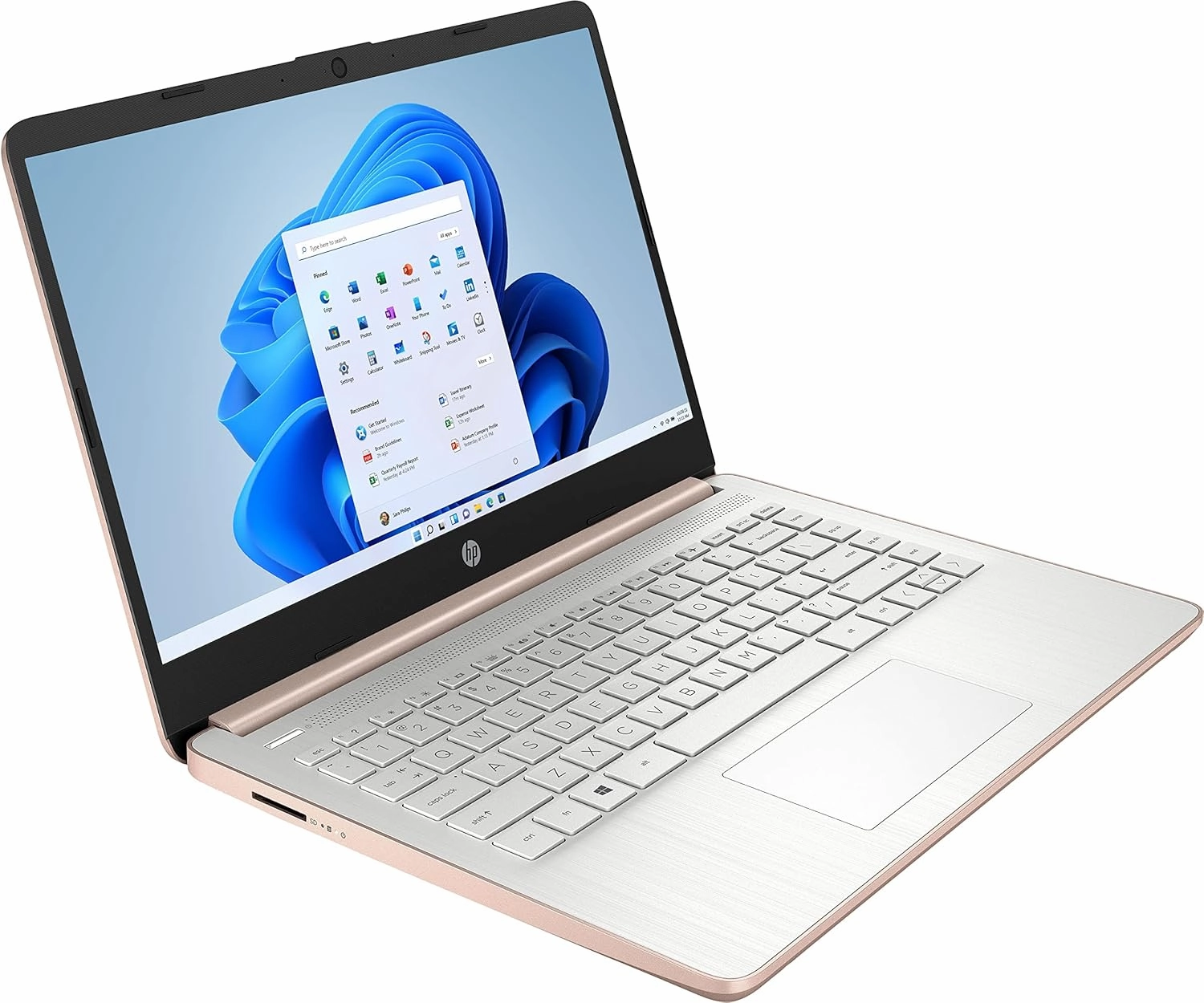 hp 2022 14in Ultra Light Laptop, Intel N4020 Processor(Up to 2.8GHz), 4GB RAM, 128GB Storage(64GB eMMC 64GB Micro SD), 1 Year Office 365, Webcam, HDMI, WiFi, USB-A&C, Google Classroom or Zoom