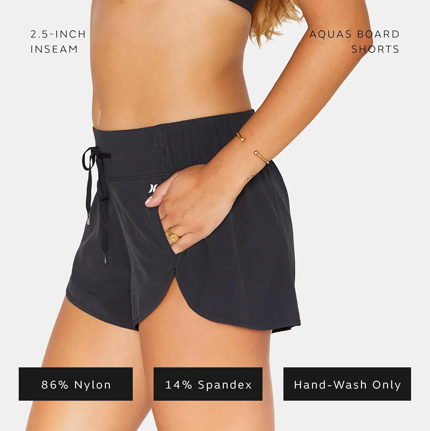 Hurley Women's Standard Aquas 2.5" Boardshort Bottom