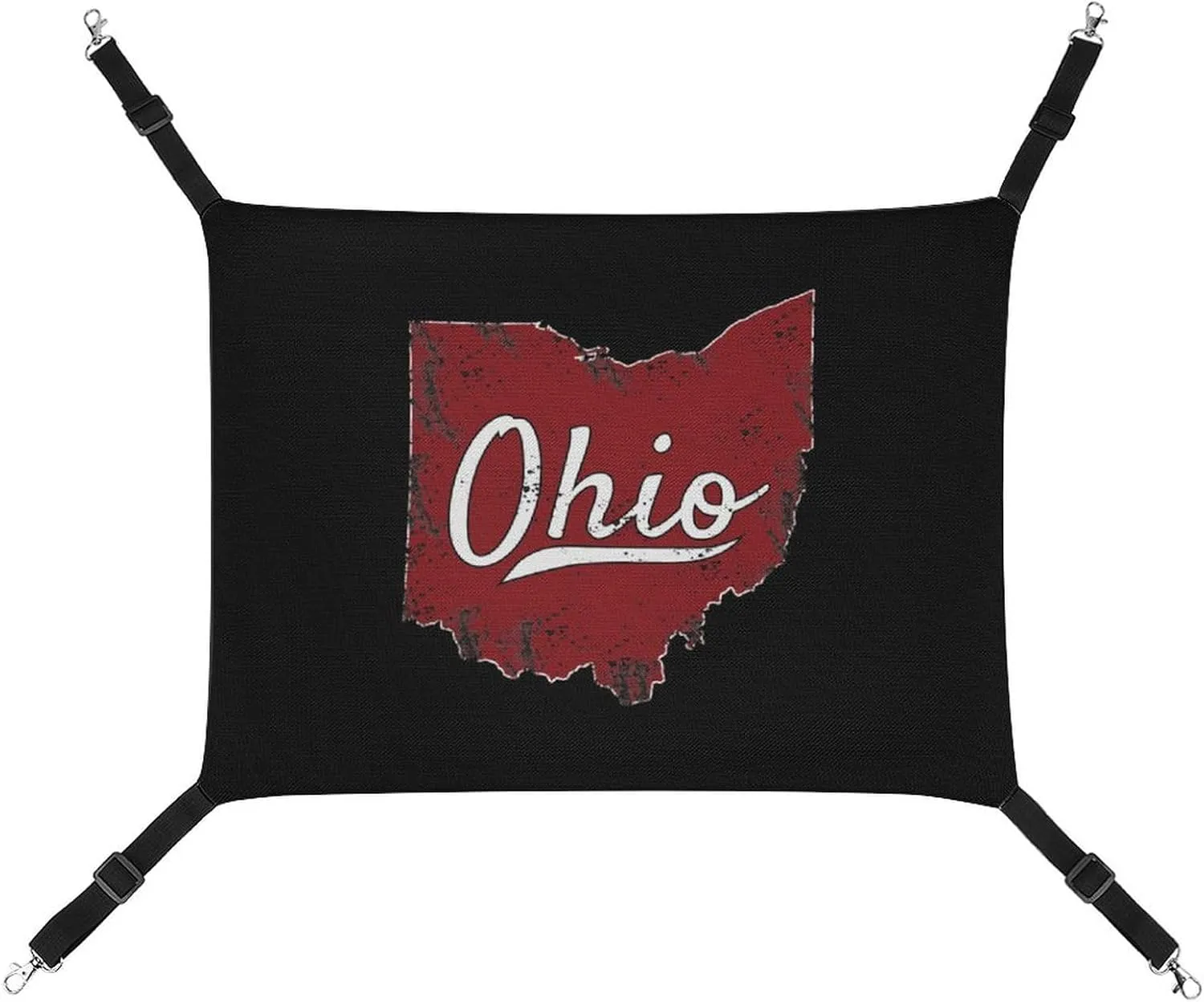 I Love My Ohio Hanging Cat Bed Soft Breathable Pet Hammock for Cage Pet Sleeper for Kitten Ferret Puppy Rabbit