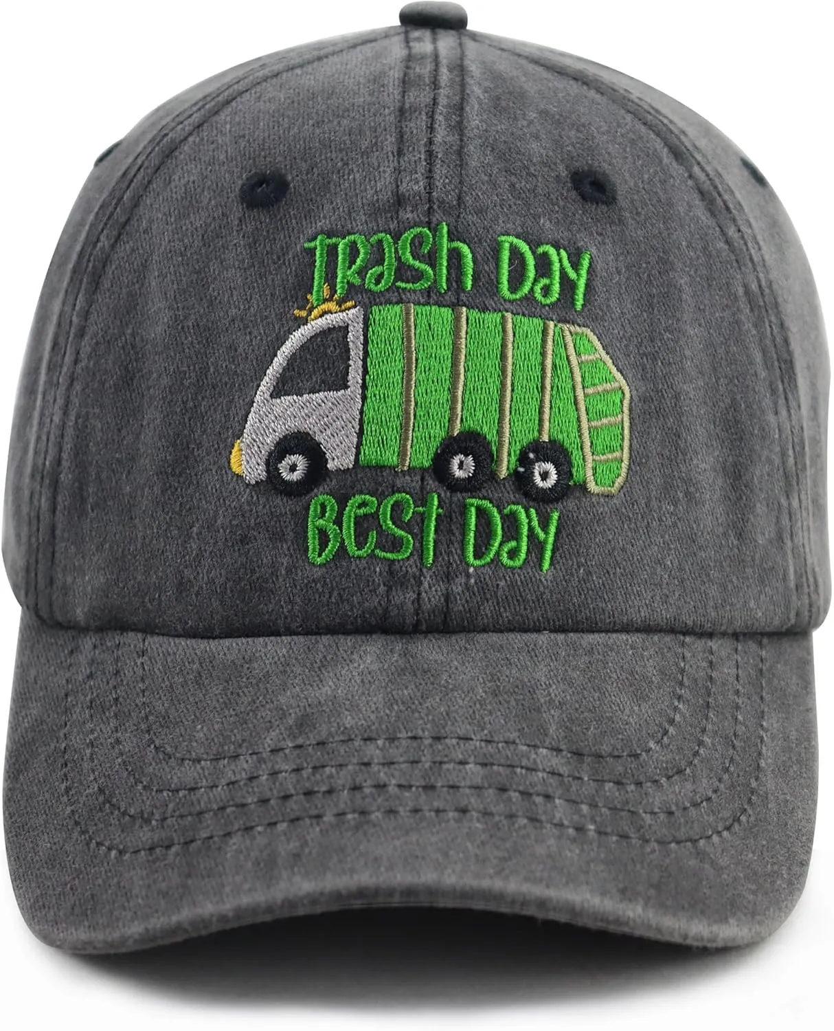 I Love Trash Garbage Trucks Youth Adjustable Mesh Hats Baseball Trucker Cap for Boys and Girls