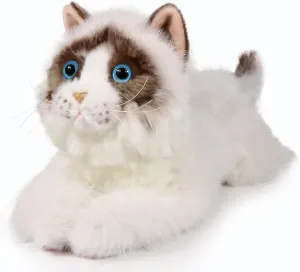 Ice King Bear 16" Realistic Ragdoll Cat Stuffed Animal Fluffy Plush Toy Large (Lavender Scented/0.6lb)