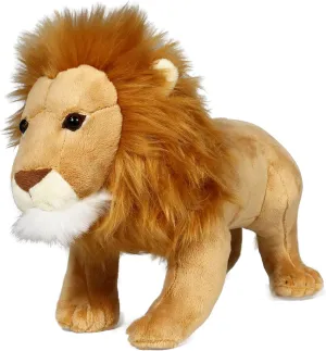 Ice King Bear Lion Stuffed Animal, Lifelike Plush Toy, 12 Inches Length