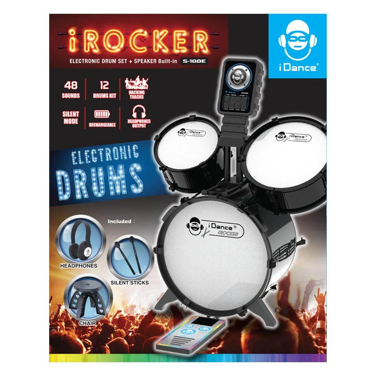 iDance iRocker Electronic Drum Set