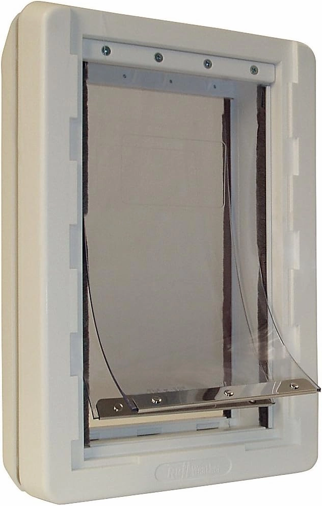 Ideal Pet Products Ruff-Weather Pet Door with Telescoping Frame, Medium, 7.25" x 13" Flap Size