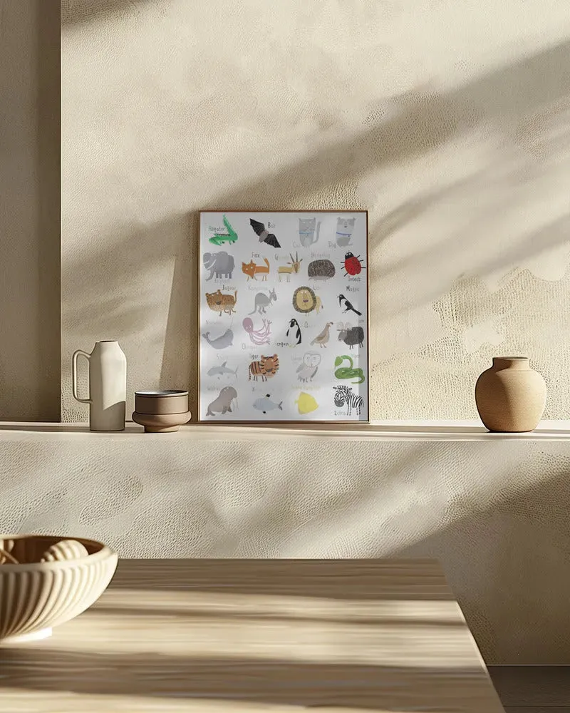 Illustrated Alphabet Animal Letters