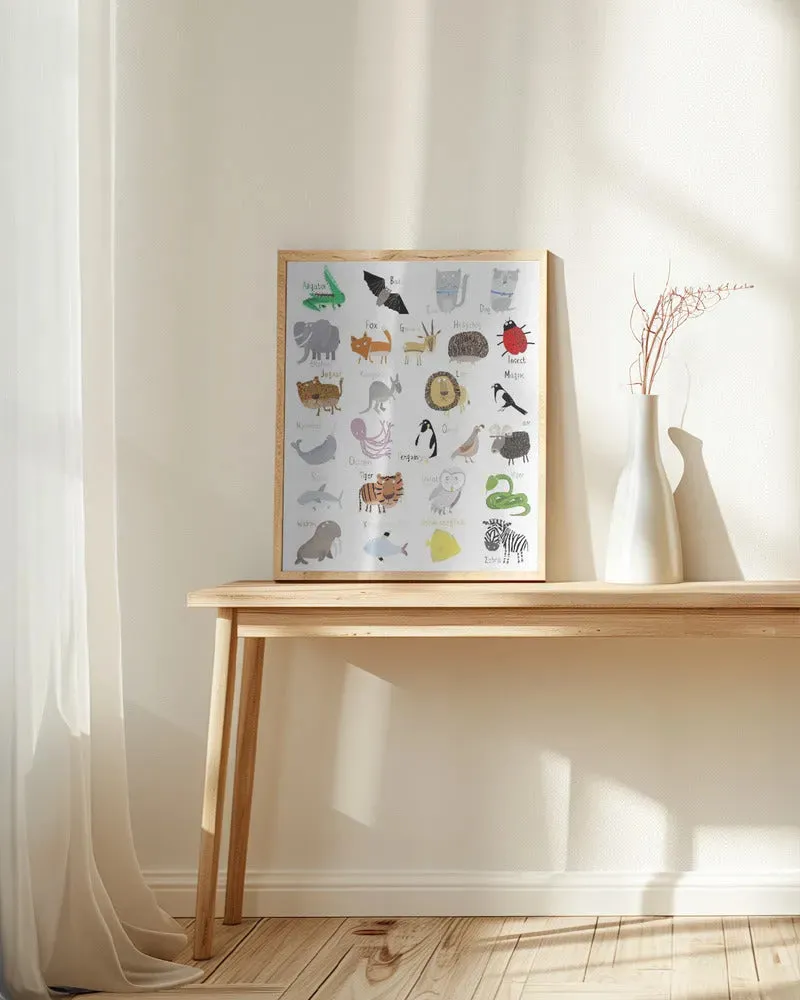 Illustrated Alphabet Animal Letters