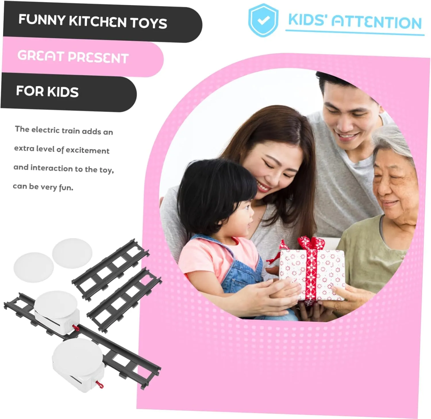 IMIKEYA 1 Set Electric Set Battery Powered Rotating Sushi Conveyor Track Holder Fun Role Play and Imaginative Creativity