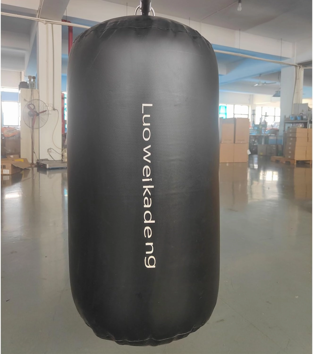 Inflatable Boat Fenders Yacht Bumpers with a Double Braid Nylon Dockline,a Valve Adapter Connector Nozzle and a Valve Wrench for Docking and Mooring
