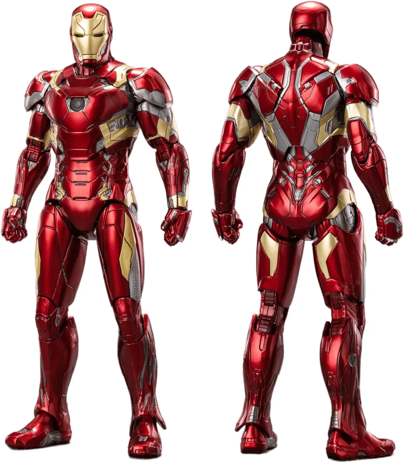Ironman Action Figures Ultimate Set 2 Pack Toys,7 inch War Machine MK1 & Mark 46 with Lots of Accessories Collectible Statue Playset(WM1 & MK46)