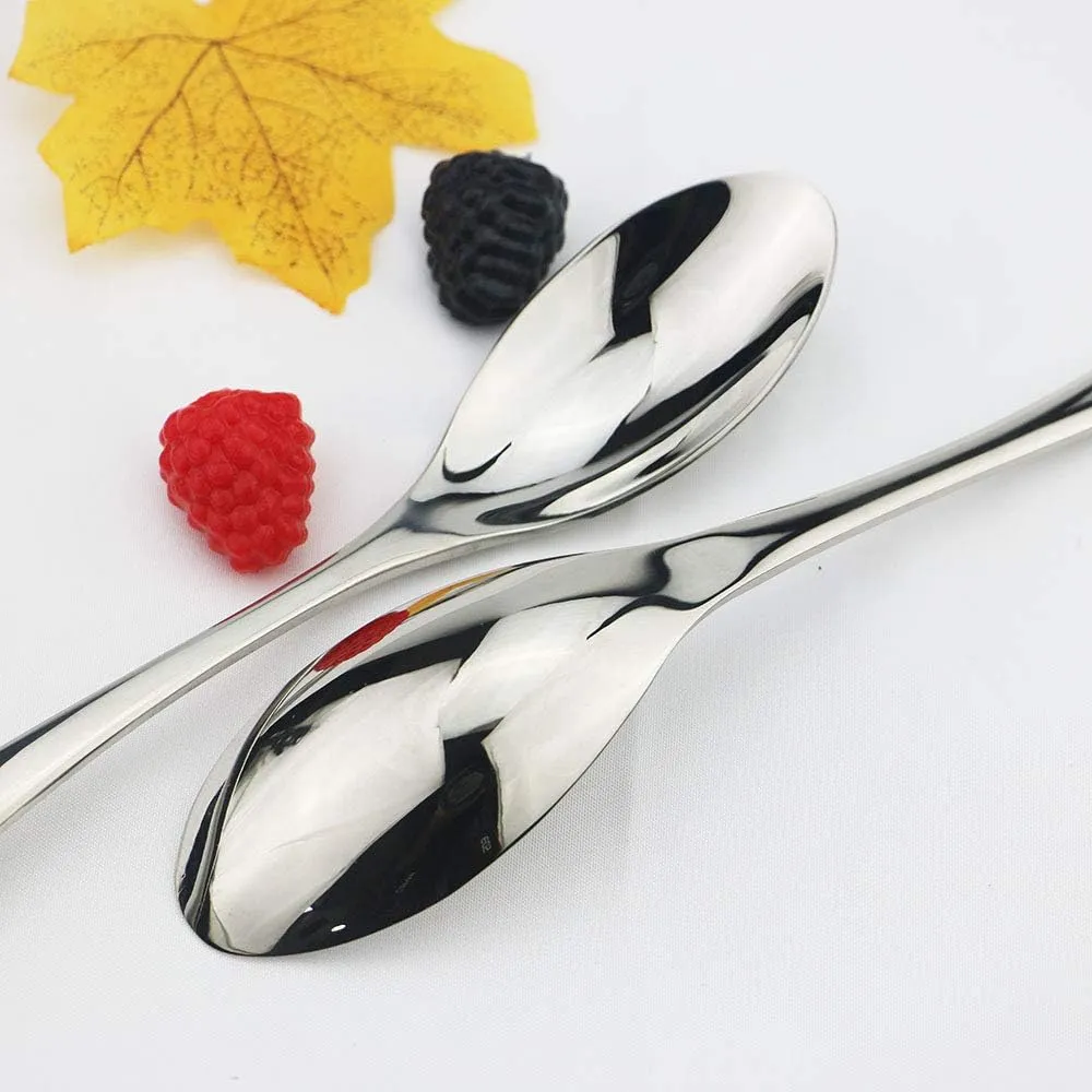 JASHII 24 Pieces Silver Cutlery Flatware Set, Tableware Set, 18/10 Stainless Steel Silverware Utensils Service for 4, Include Knife/Fork/Spoon, Mirror Polished, Dishwasher Safe (Shiny Silver)