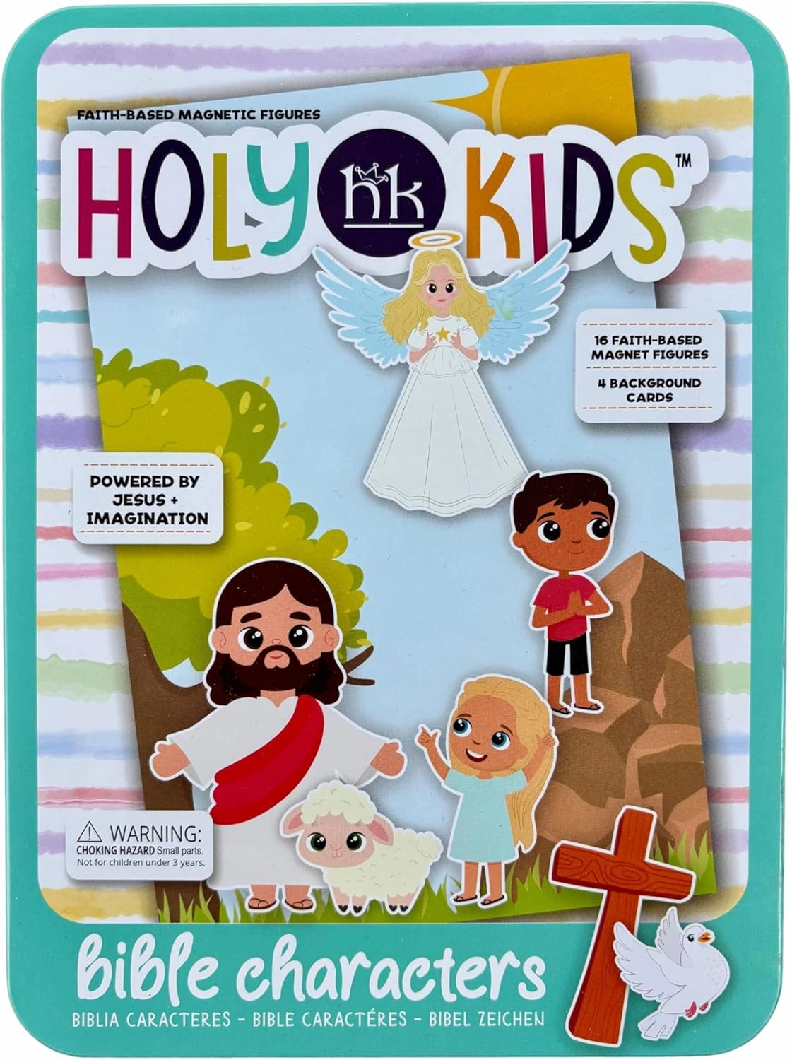 Jesus and Friends - Faith Based Magnet Set is an Interactive and Entertaining Magnetic Play Set Intended to Foster Spiritual Engagement for Children in a Quiet and Relaxed Manner.