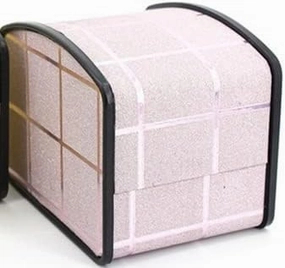 Jewelry Travel Box Jewelry Box Single Slot Watch Box PlasticDisplay Case Portable Earrings Bracelets Rings Watche Jewelry Box Flexible Flip Chair Jewelry Organizer Storage Case (Color : Pink)