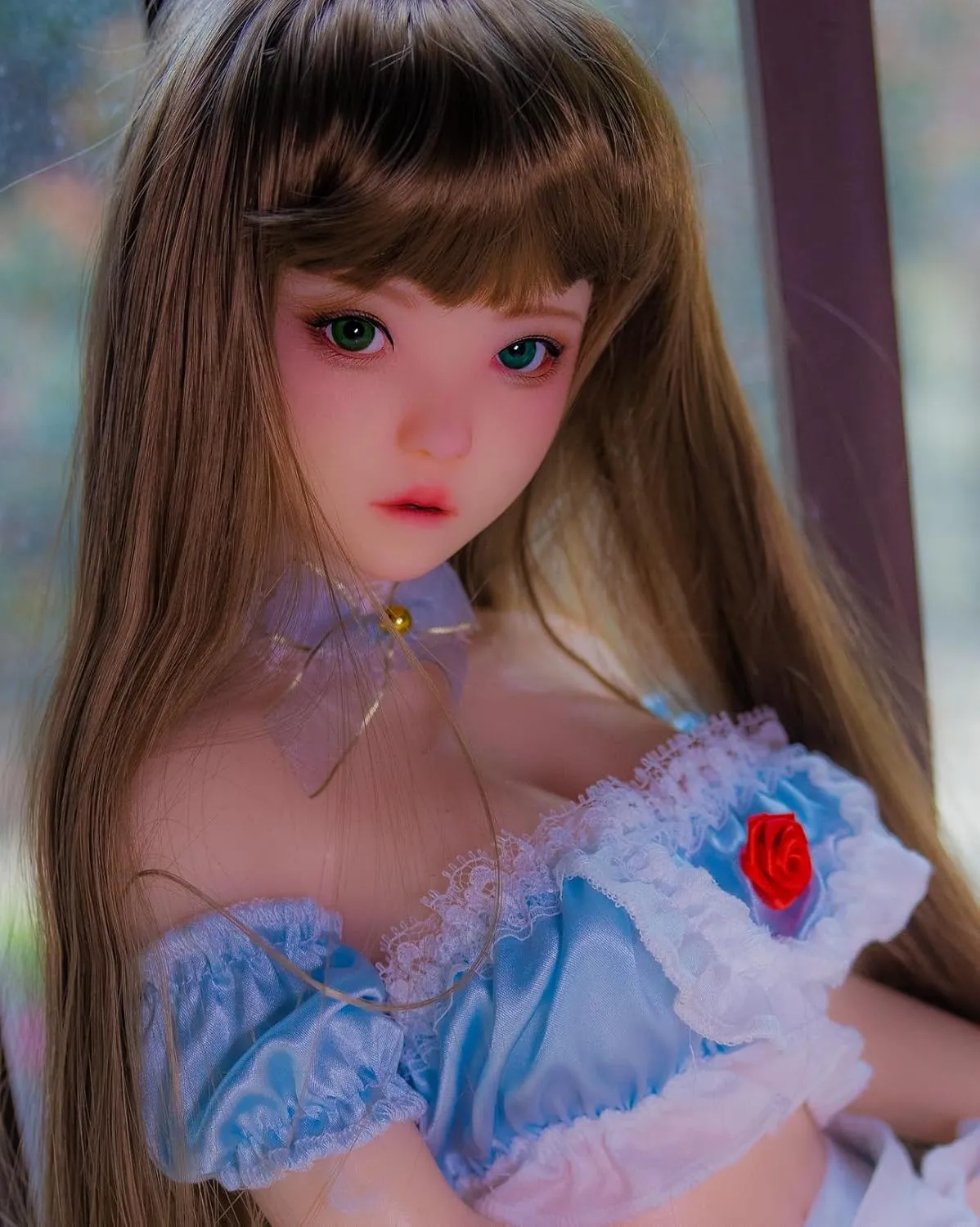Junying Baochai 1/4 Female Seamless Action Figures Full Silicone Material, Jydoll 70cm Flexible Female Figure Dolls for Cosplay/Photography/Arts (Wig)