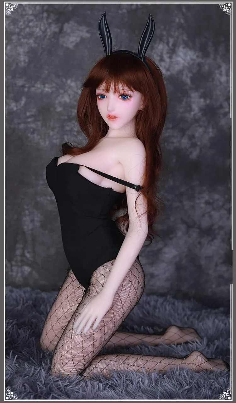 Junying/MOZU Lisa 1/5 Female Seamless Action Figures Full Silicone Material, Mozu 60cm Flexible Female Figure Dolls for Cosplay/Photography/Arts (Wig)