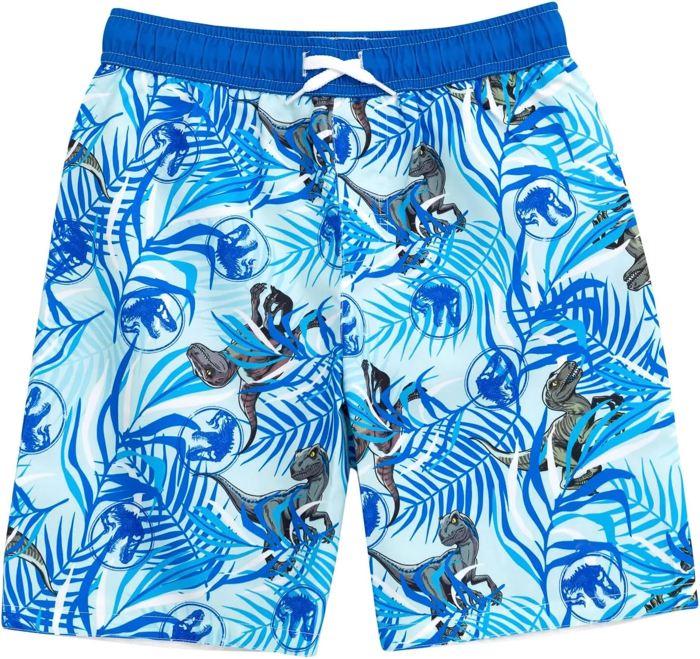 Jurassic World Dinosaur UPF 50  Rash Guard and Swim Trunks Outfit Set Little Kid to Big Kid Sizes (4-14-16)