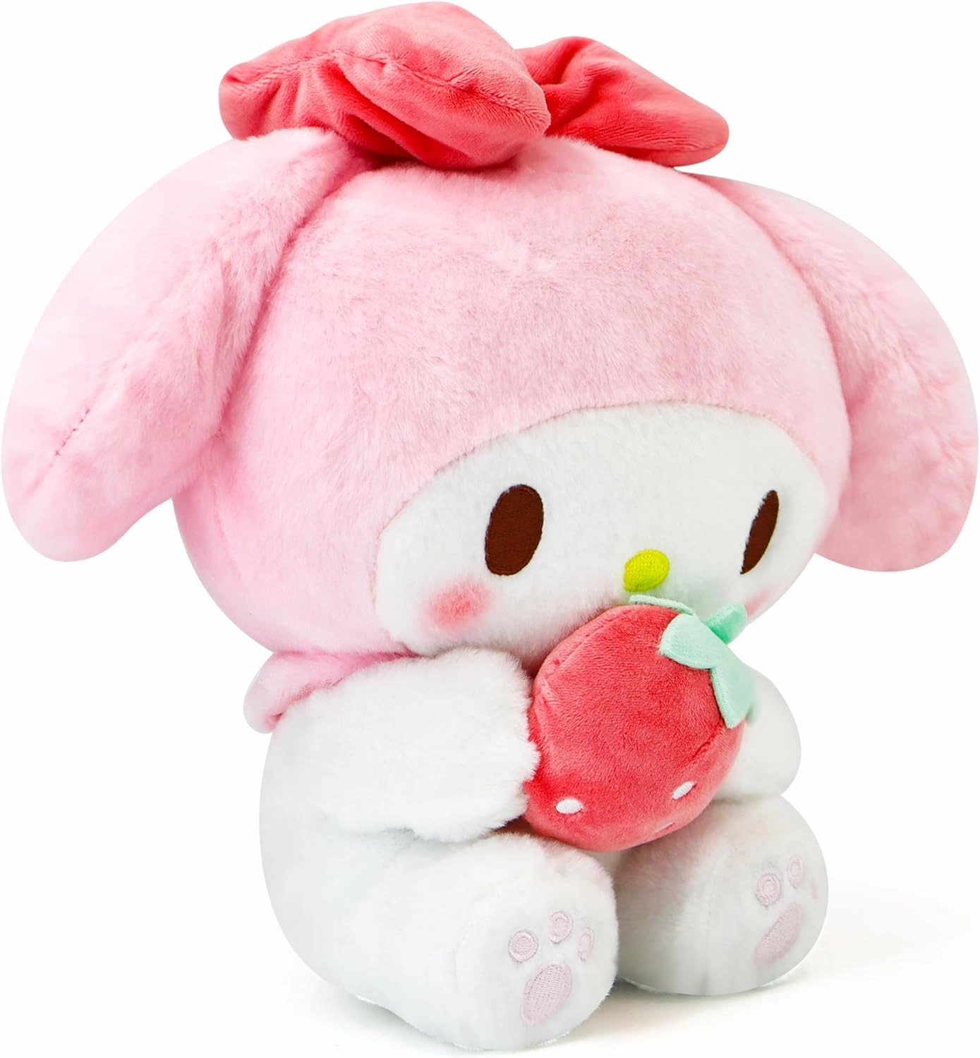 Kawaii Plush Toys with Strawberry Pillow, Stuffed Plush Doll, Cartoon Toys Throw Pillow Decoration, Birthday Gift for Kids (Pink)