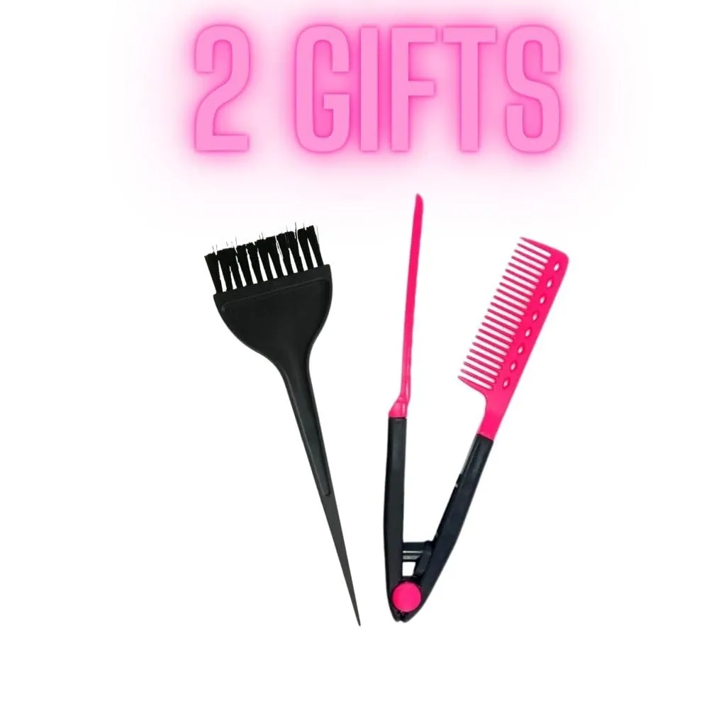 Keratin Hair Mask, Straightener, and Brush Set (3 Pack, 120g) with Organic Botanico Shampoo